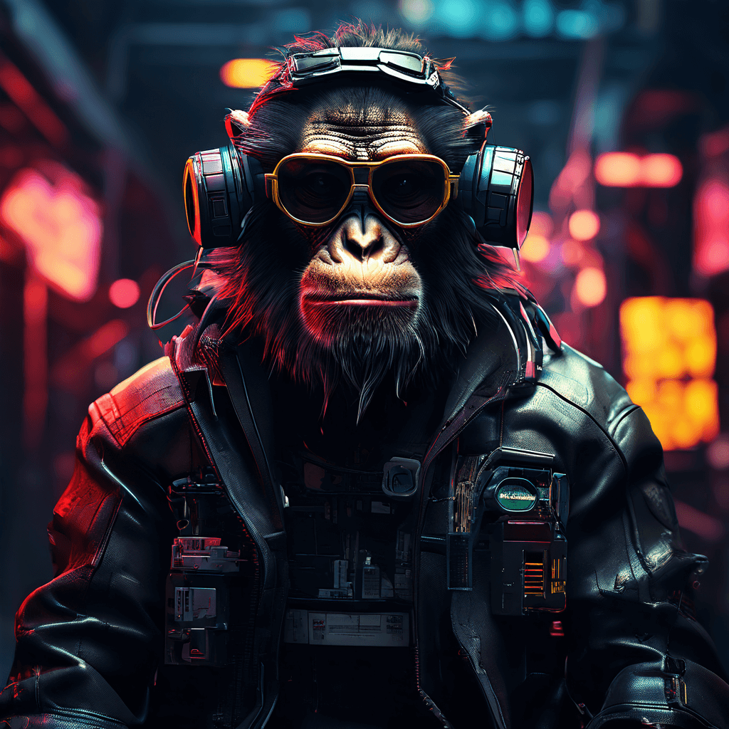 Обезьяна NFT