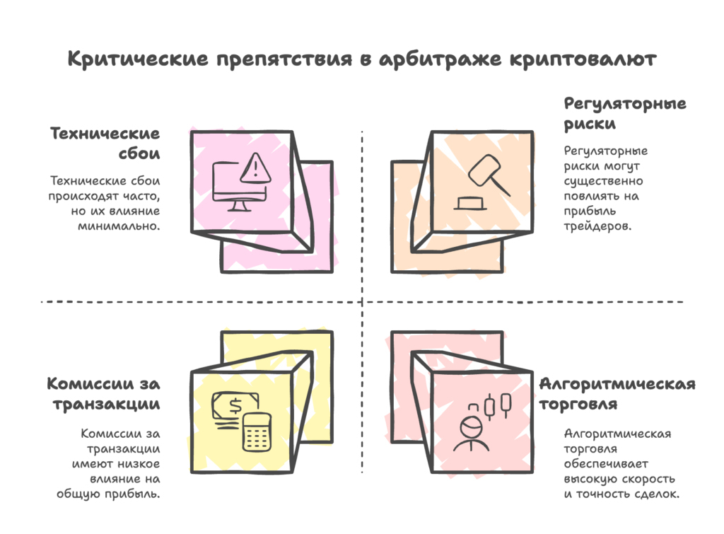 Критические препятствия в арбитраже криптовалют