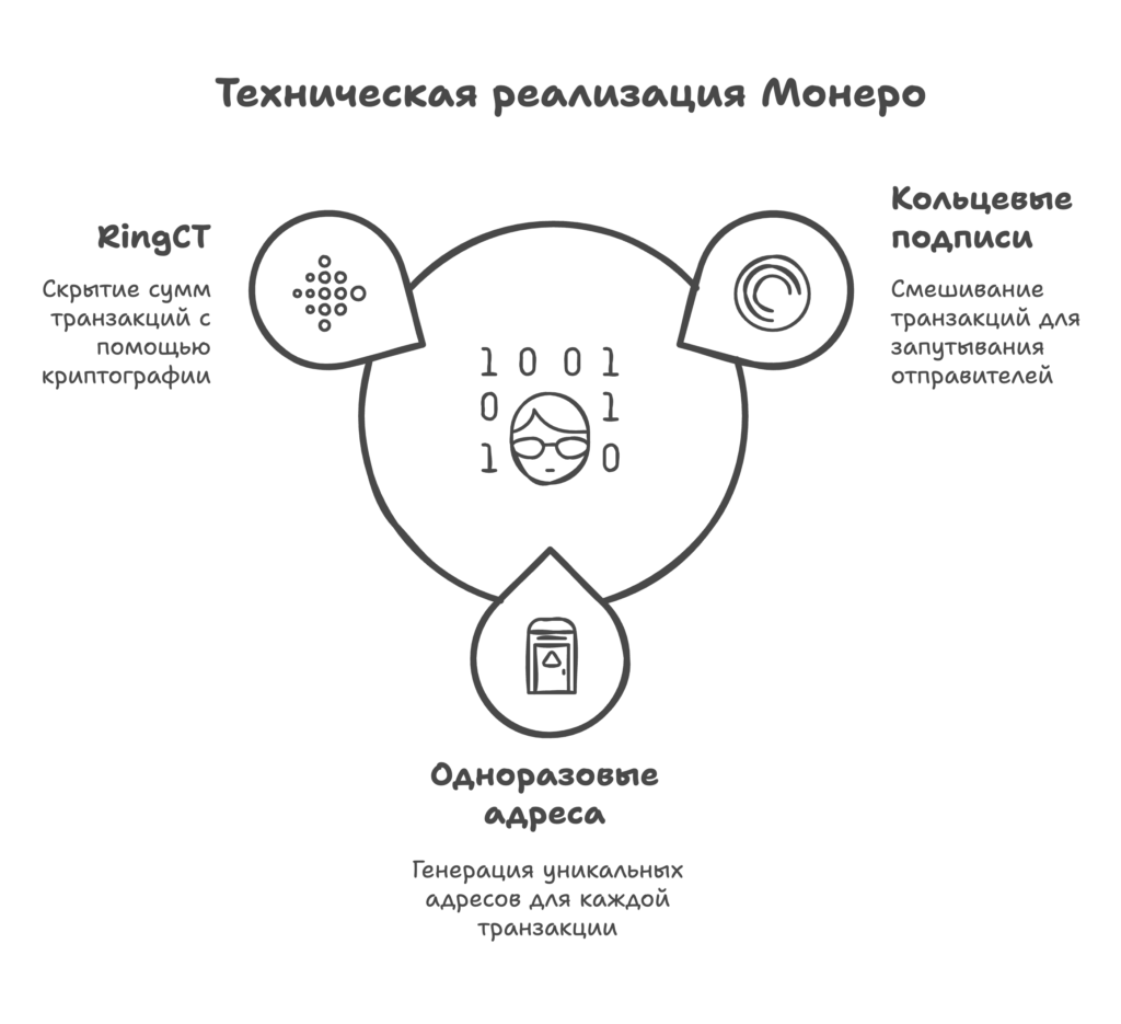 Техническая реализация Monero