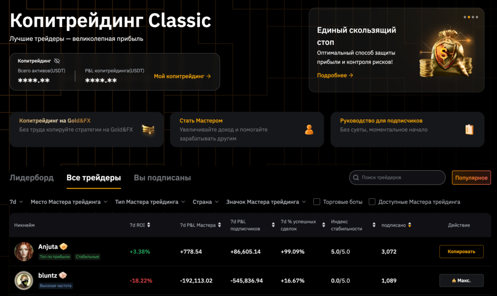 Копитрейндинг Bybit