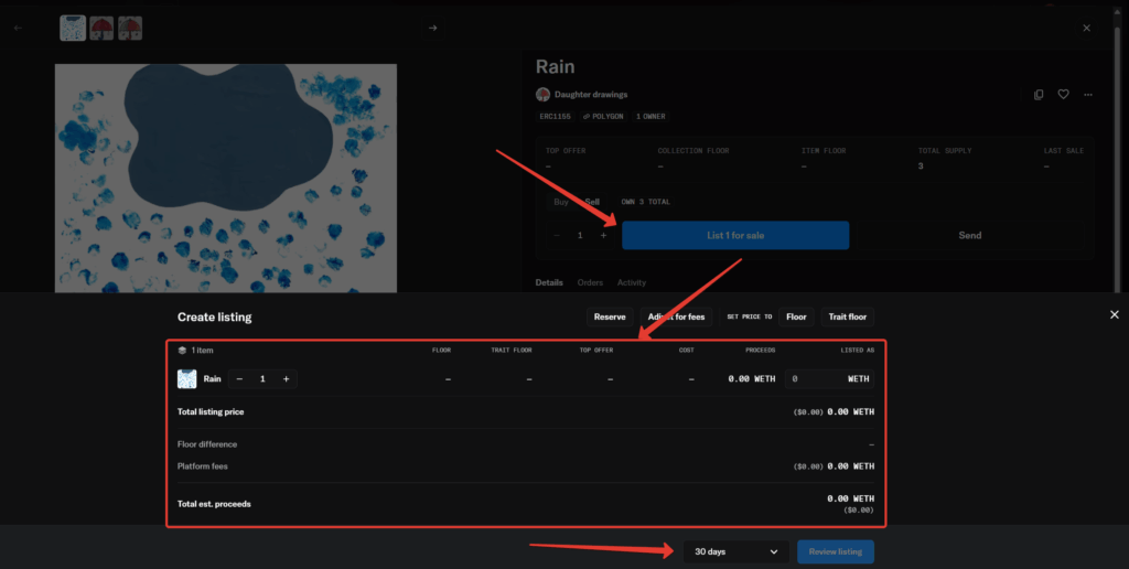 Как продавать NFT в OpenSea