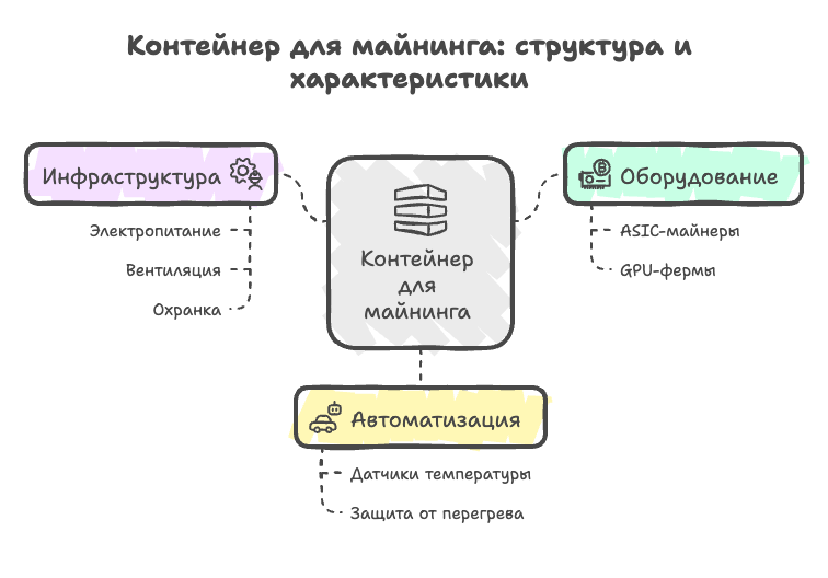 Контейнер для майнинга: структура и характеристики