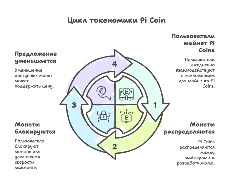 Цикл токеномики Pi Network